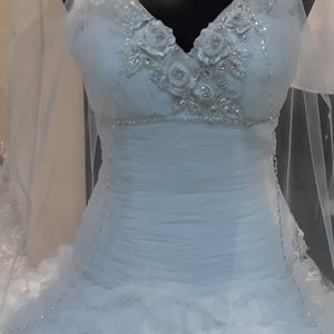 Vintage style wedding gown